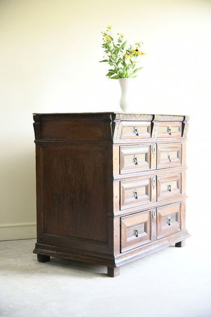 17th Century Style Oak Chest of Drawers