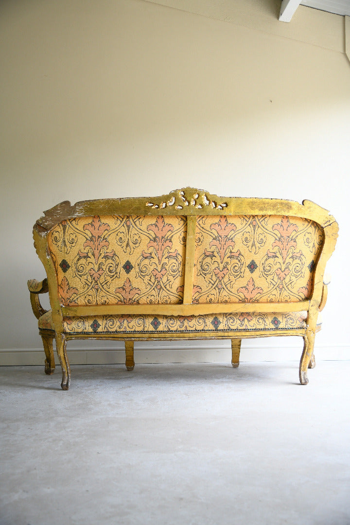 Louis XV Style Vintage Giltwood Sofa