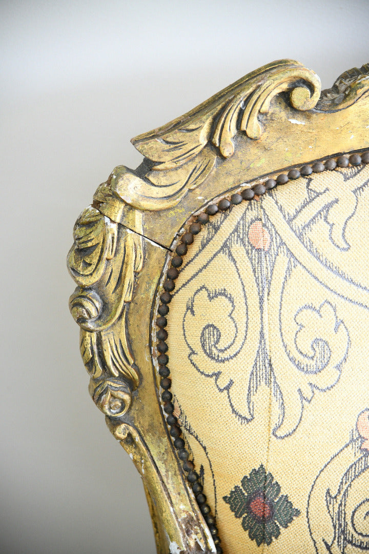 Louis XV Style Vintage Giltwood Sofa