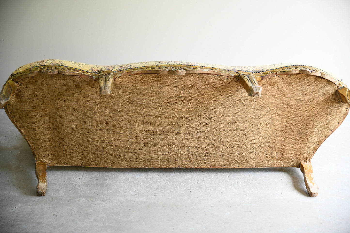 Louis XV Style Vintage Giltwood Sofa