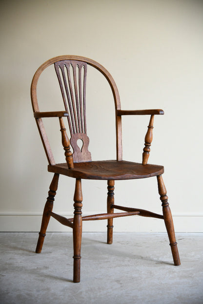19th Century Elm and Beech Windsor Armchair
