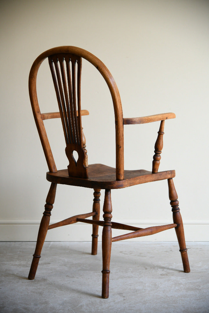 19th Century Elm and Beech Windsor Armchair