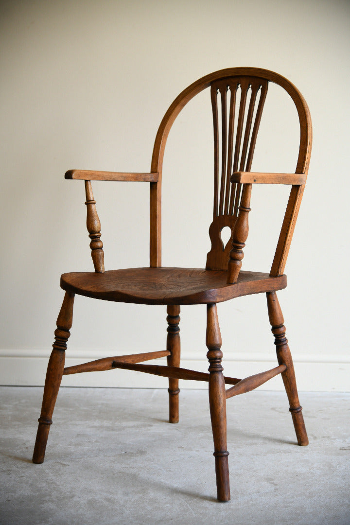 19th Century Elm and Beech Windsor Armchair