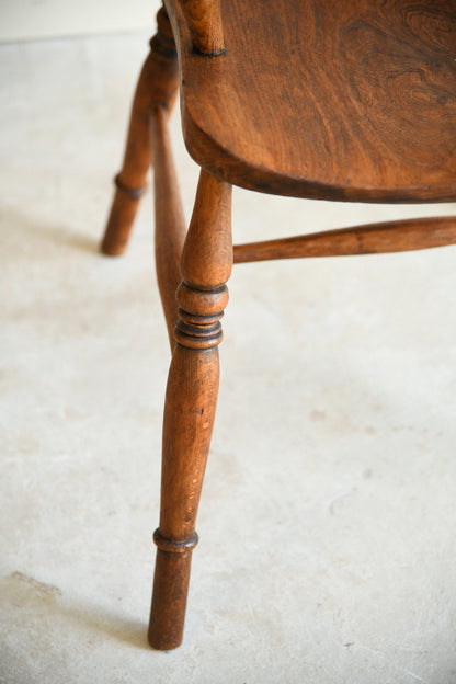19th Century Elm and Beech Windsor Armchair