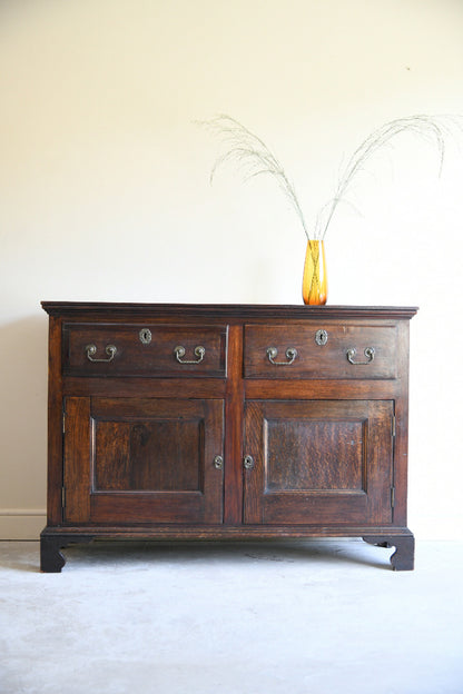 Georgian Style 19th Century Oak Dresser Base