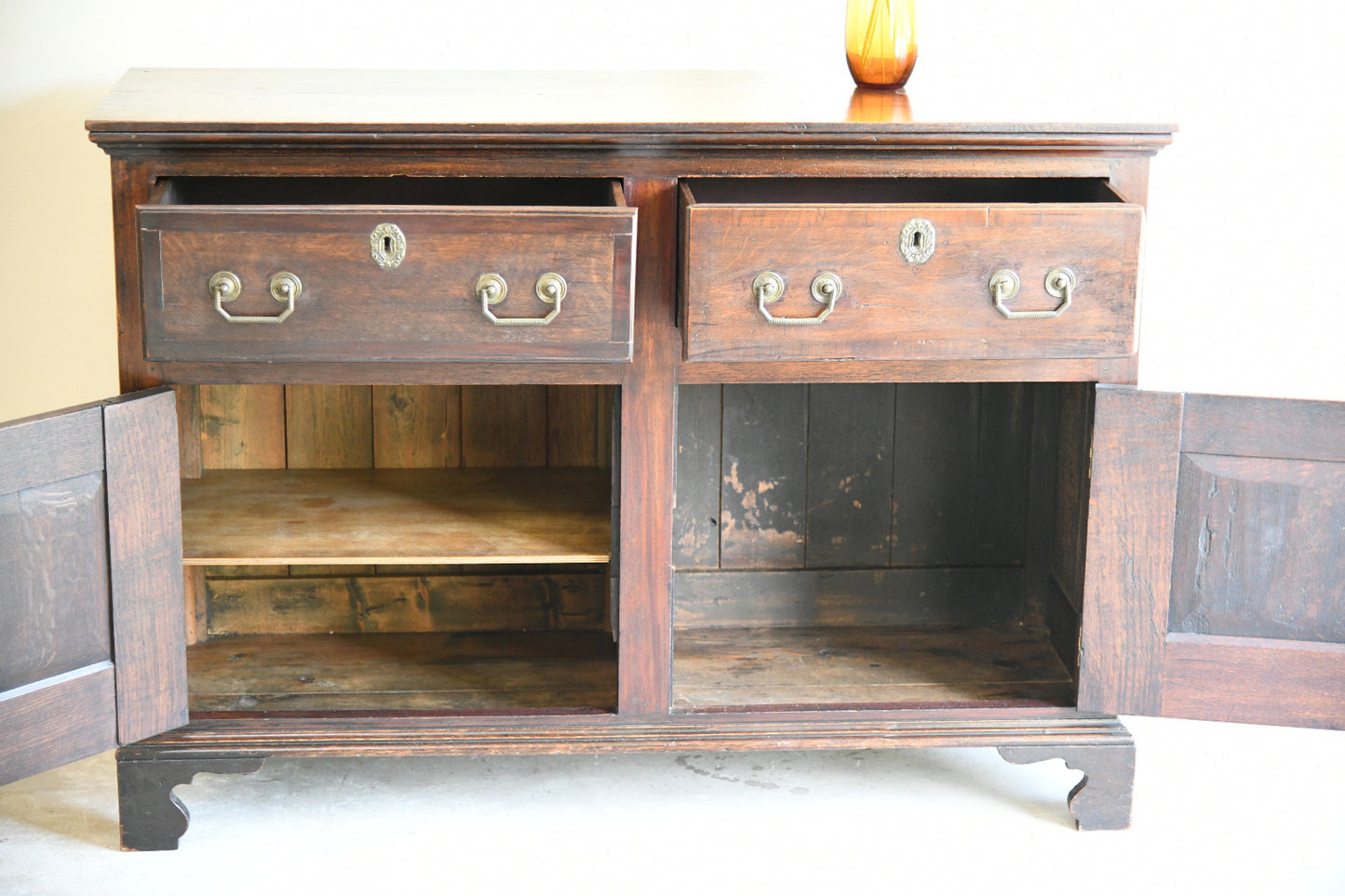 Georgian Style 19th Century Oak Dresser Base