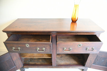 Georgian Style 19th Century Oak Dresser Base