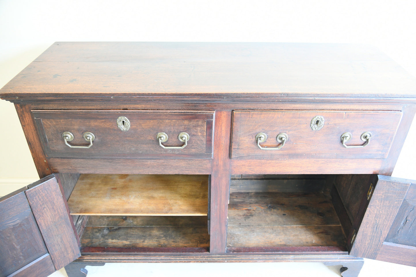 Georgian Style 19th Century Oak Dresser Base