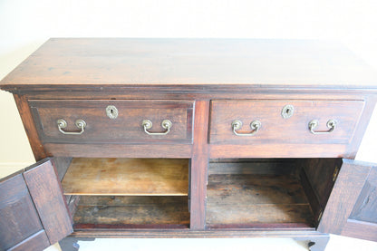 Georgian Style 19th Century Oak Dresser Base