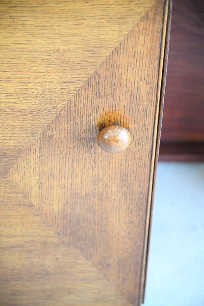 Mid Century Oak Kneehole Dressing Table / Small Desk
