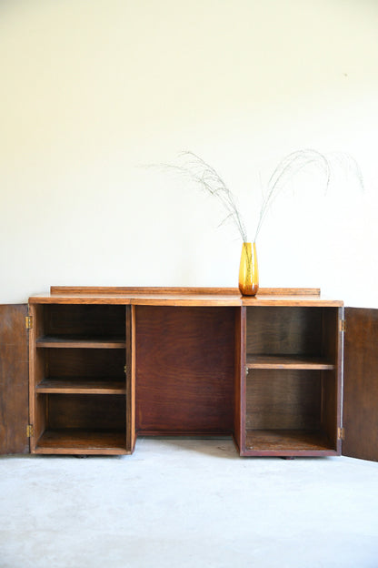 Mid Century Oak Kneehole Dressing Table / Small Desk