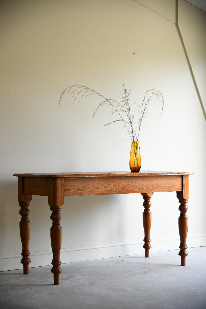 Victorian Pitch Pine Writing Table