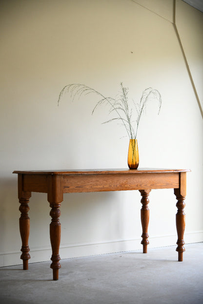 Victorian Pitch Pine Writing Table