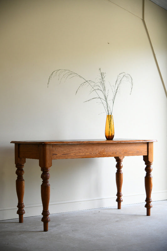Victorian Pitch Pine Writing Table