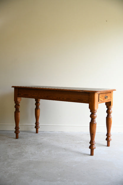 Victorian Pitch Pine Writing Table