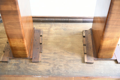 1930s Art Deco Walnut Console Table