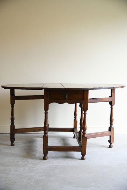 Antique Oak Gateleg Dining Table
