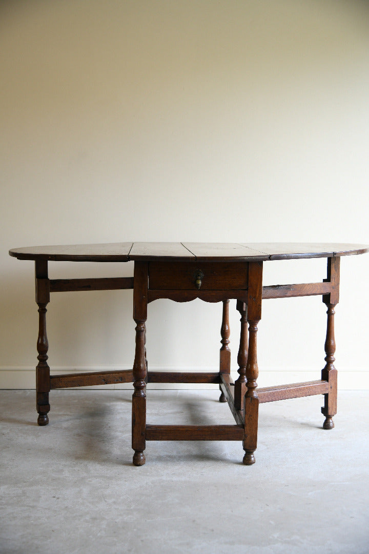 Antique Oak Gateleg Dining Table