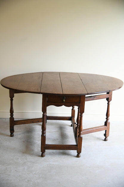 Antique Oak Gateleg Dining Table