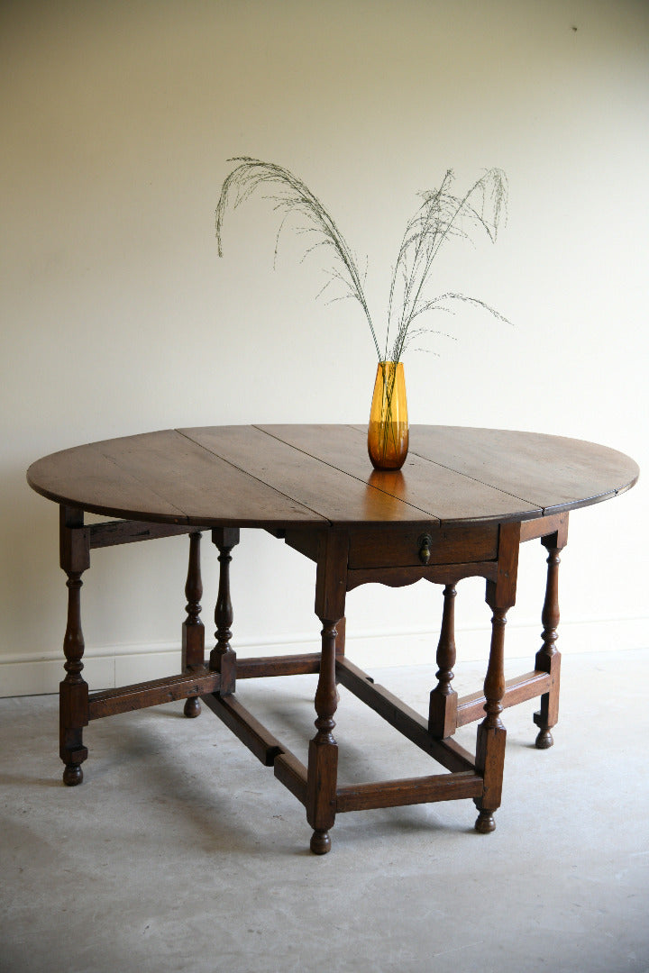 Antique Oak Gateleg Dining Table