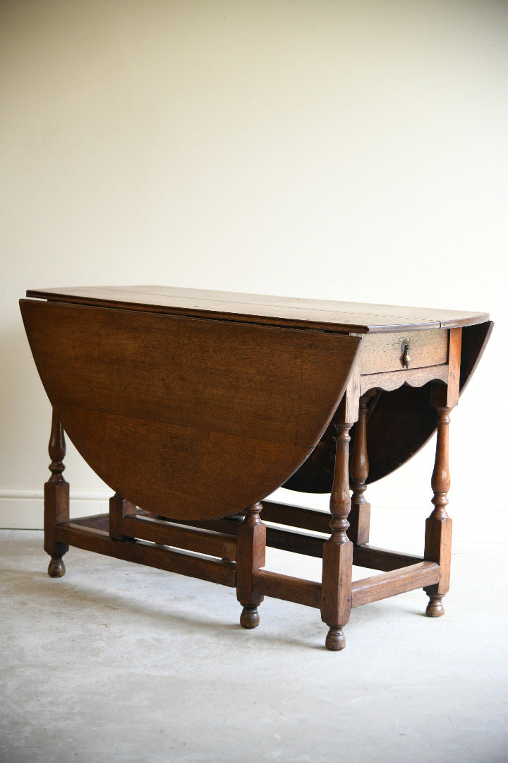 Antique Oak Gateleg Dining Table