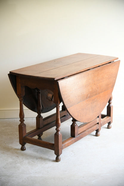 Antique Oak Gateleg Dining Table
