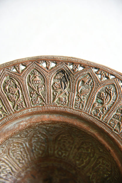 Kashmiri Pierced Copper Lidded Dish