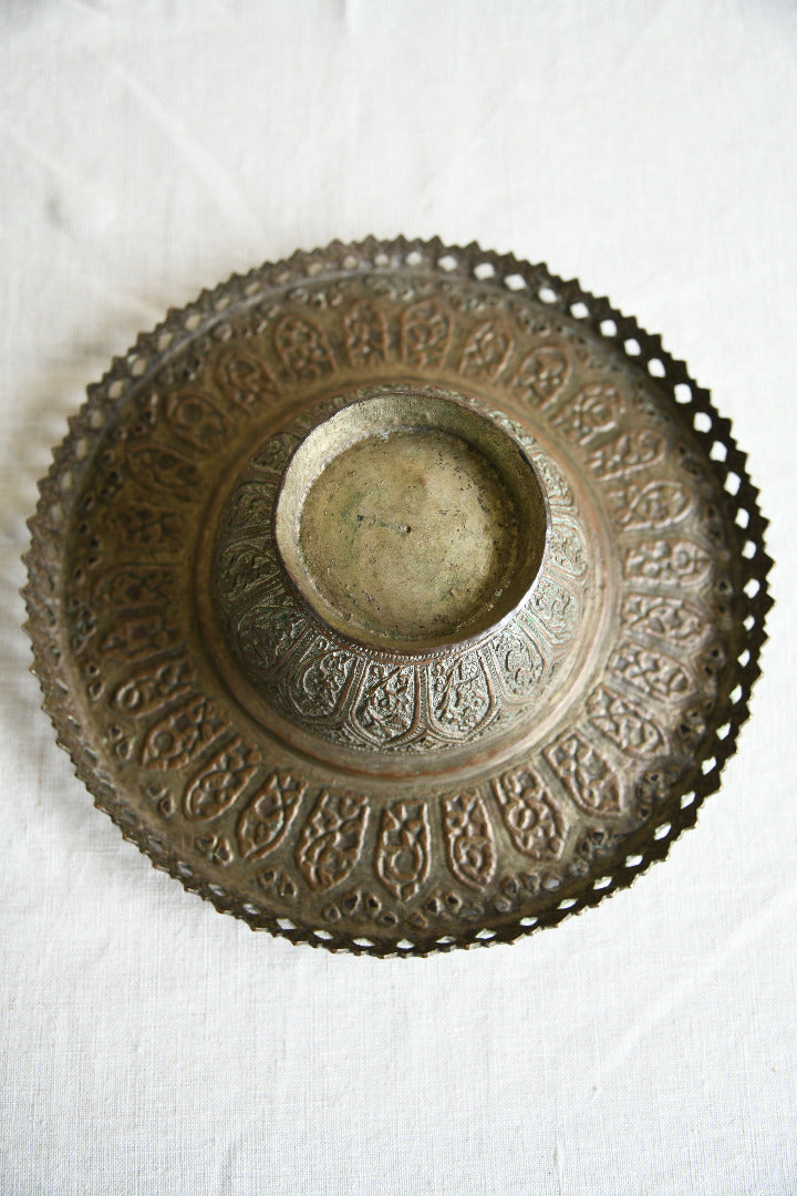 Kashmiri Pierced Copper Lidded Dish