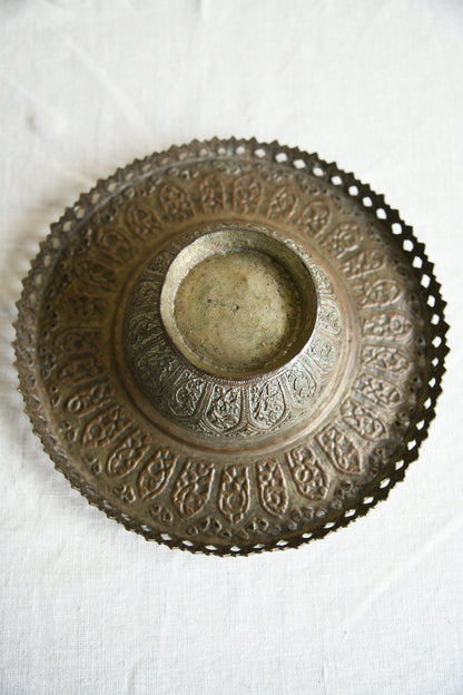 Kashmiri Pierced Copper Lidded Dish