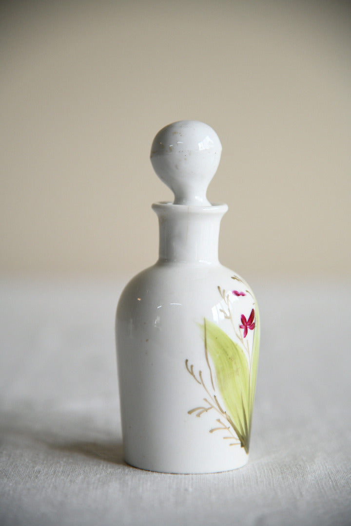Antique Floral Porcelain Scent Bottles