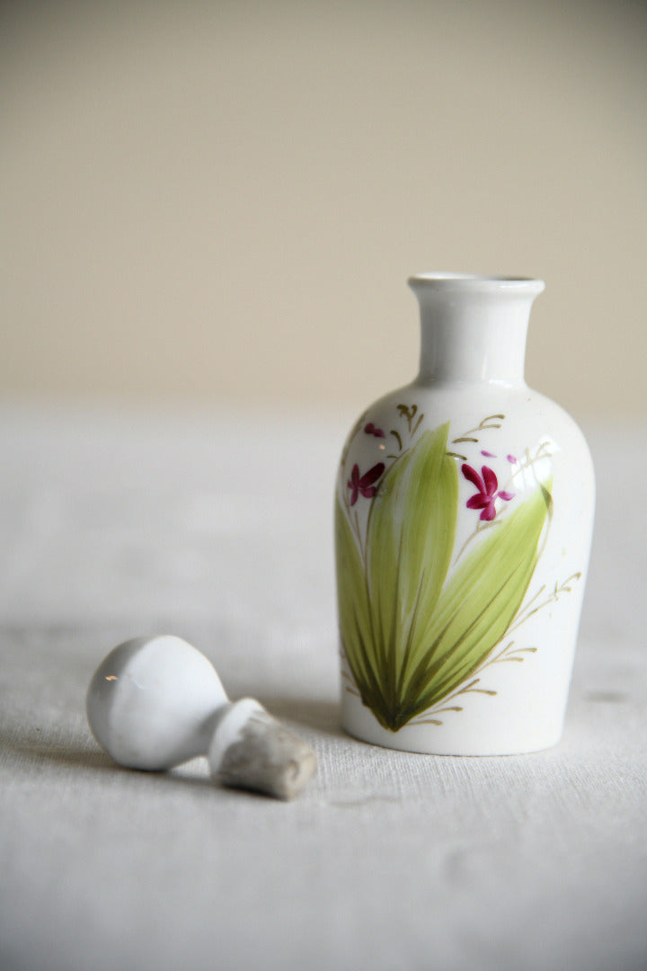 Antique Floral Porcelain Scent Bottles