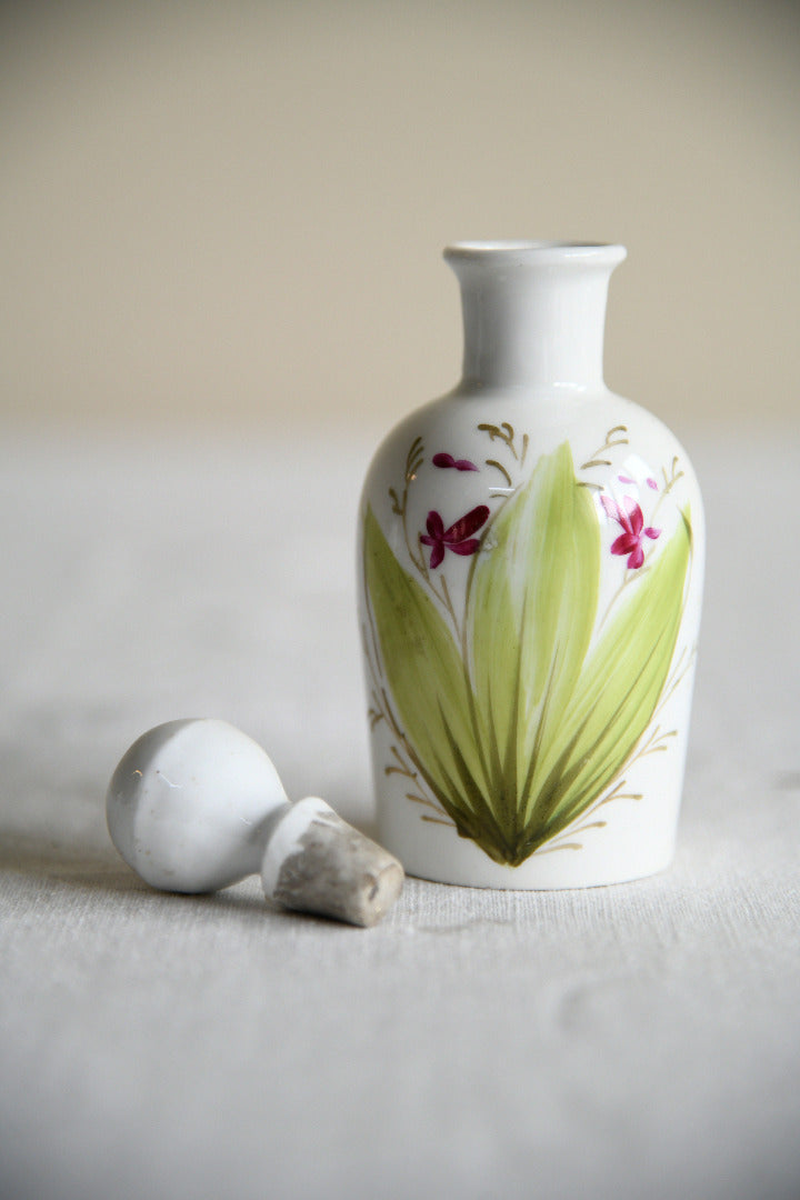Antique Floral Porcelain Scent Bottles