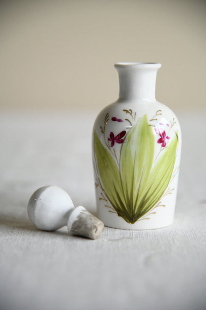 Antique Floral Porcelain Scent Bottles