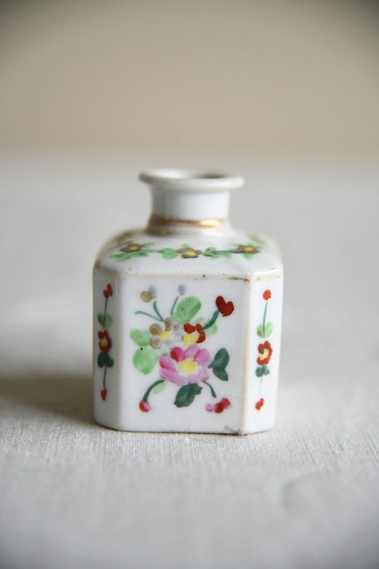 Antique Floral Porcelain Scent Bottles