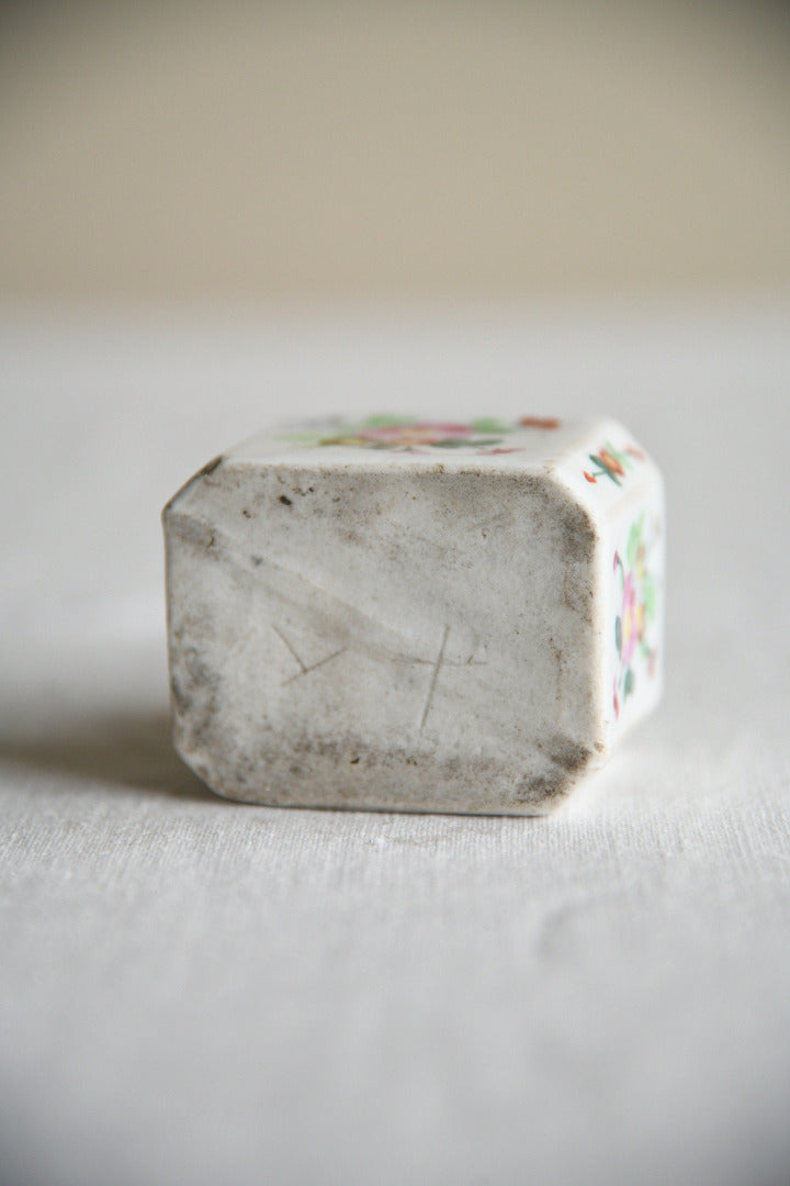 Antique Floral Porcelain Scent Bottles