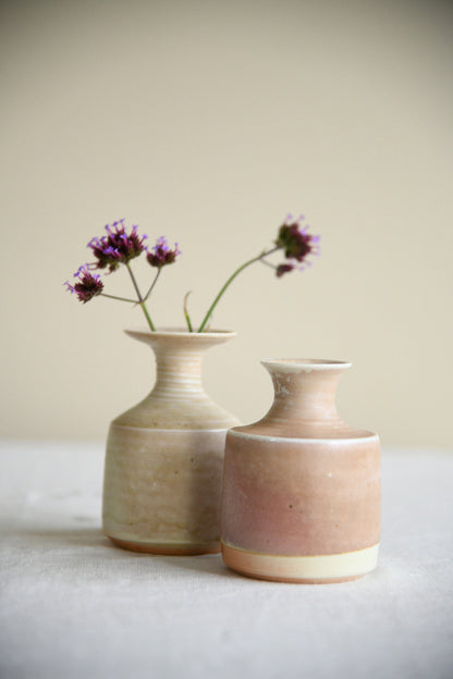 Pair of Vintage British Studio Pottery Vases