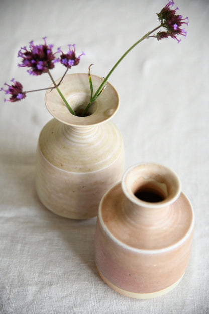 Pair of Vintage British Studio Pottery Vases