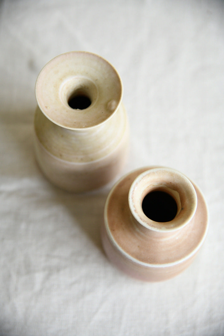 Pair of Vintage British Studio Pottery Vases