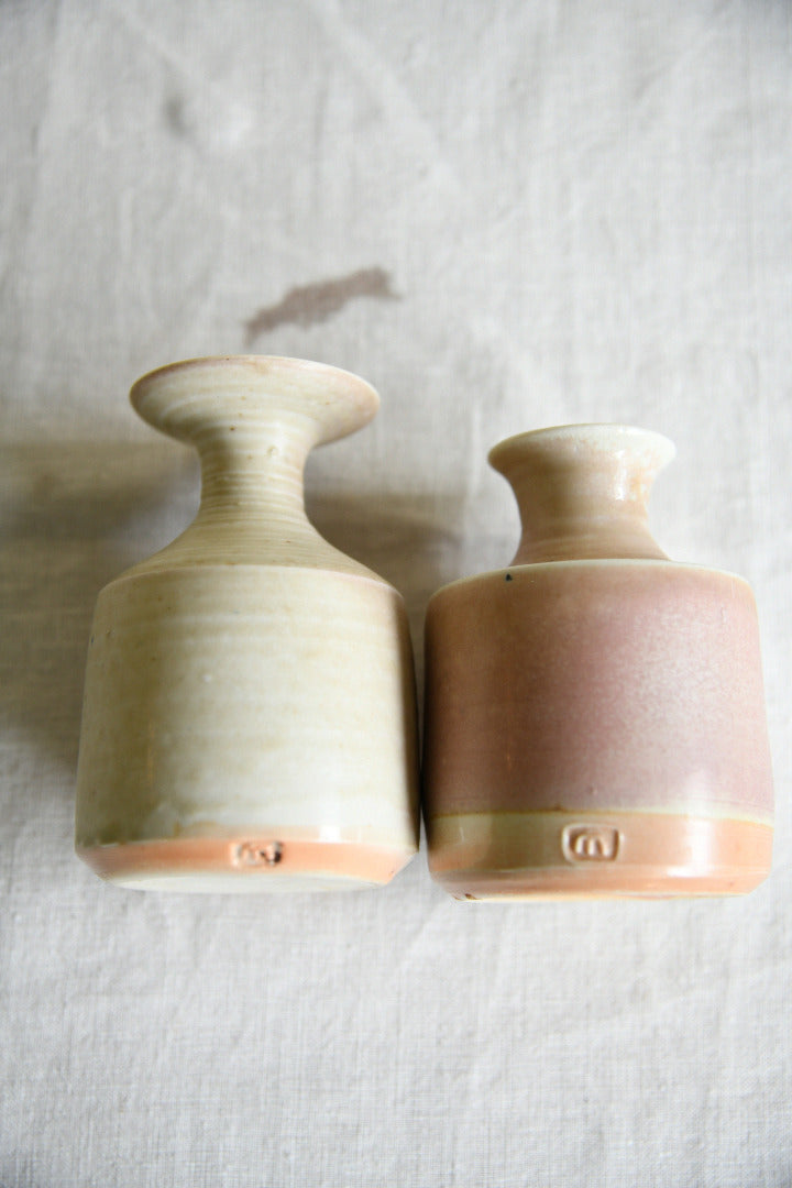 Pair of Vintage British Studio Pottery Vases