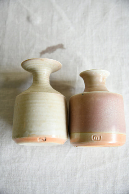 Pair of Vintage British Studio Pottery Vases