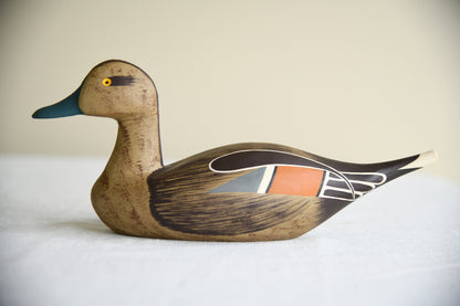 Carved Wooden Decoy Style Duck