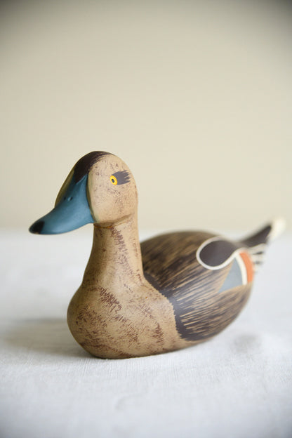 Carved Wooden Decoy Style Duck