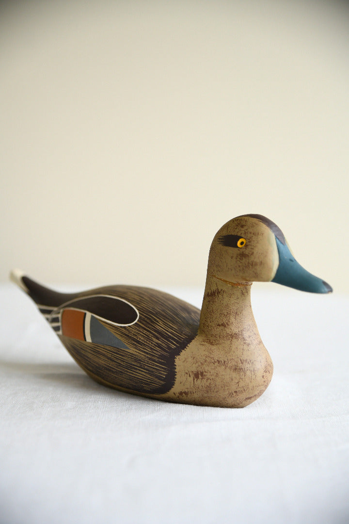 Carved Wooden Decoy Style Duck