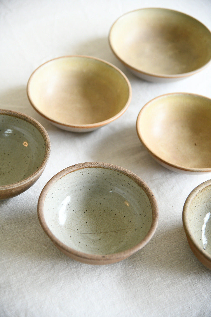 Six Vintage Studio Pottery Bowls Tony Gant