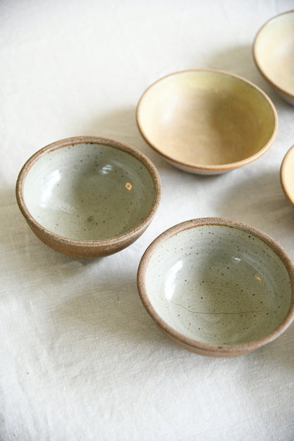 Six Vintage Studio Pottery Bowls Tony Gant