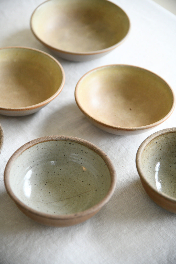 Six Vintage Studio Pottery Bowls Tony Gant