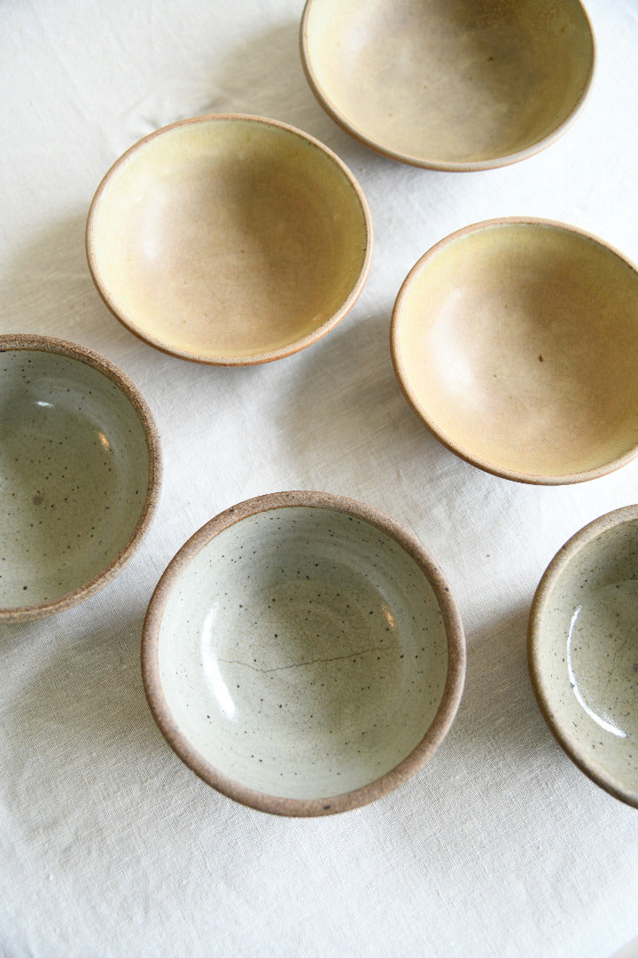 Six Vintage Studio Pottery Bowls Tony Gant
