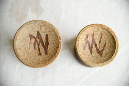 Pair of Vintage Studio Pottery Egg Cups