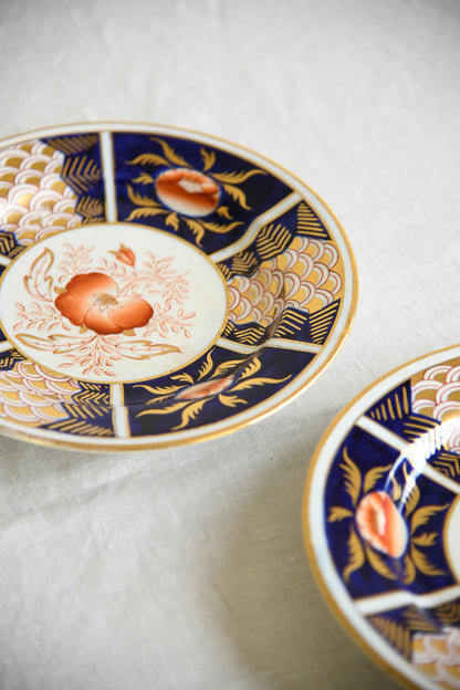 Pair of 19th Century Hand Painted Imari Style Plates