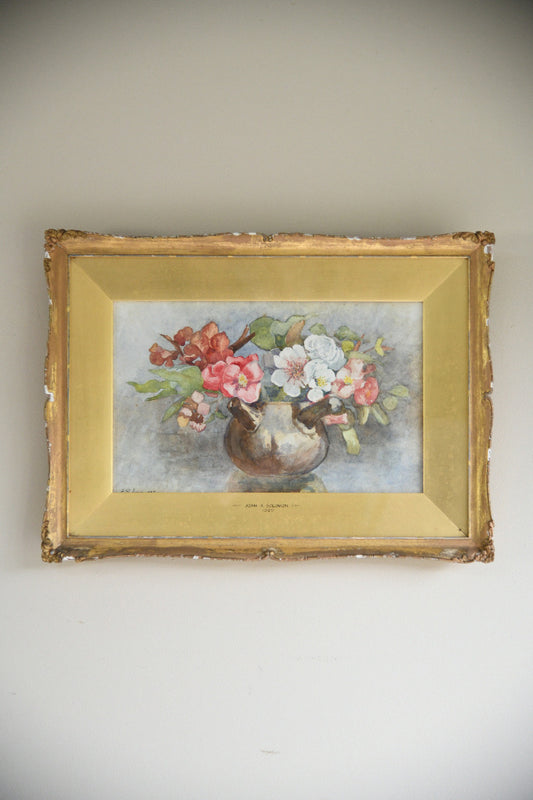 Joan A. Solomon Watercolour Still Life, 1927